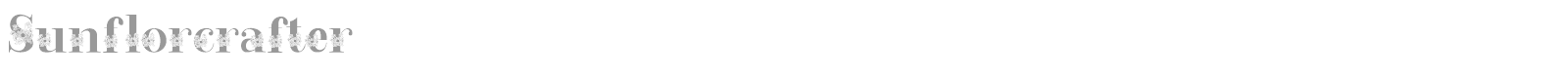 Sunflor Crafter font preview